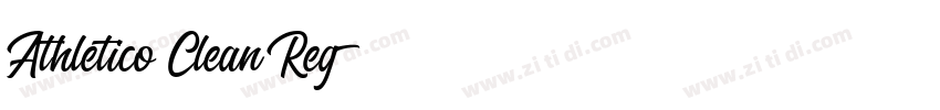 Athletico Clean Reg字体转换 Athletico Clean Reg字体转换